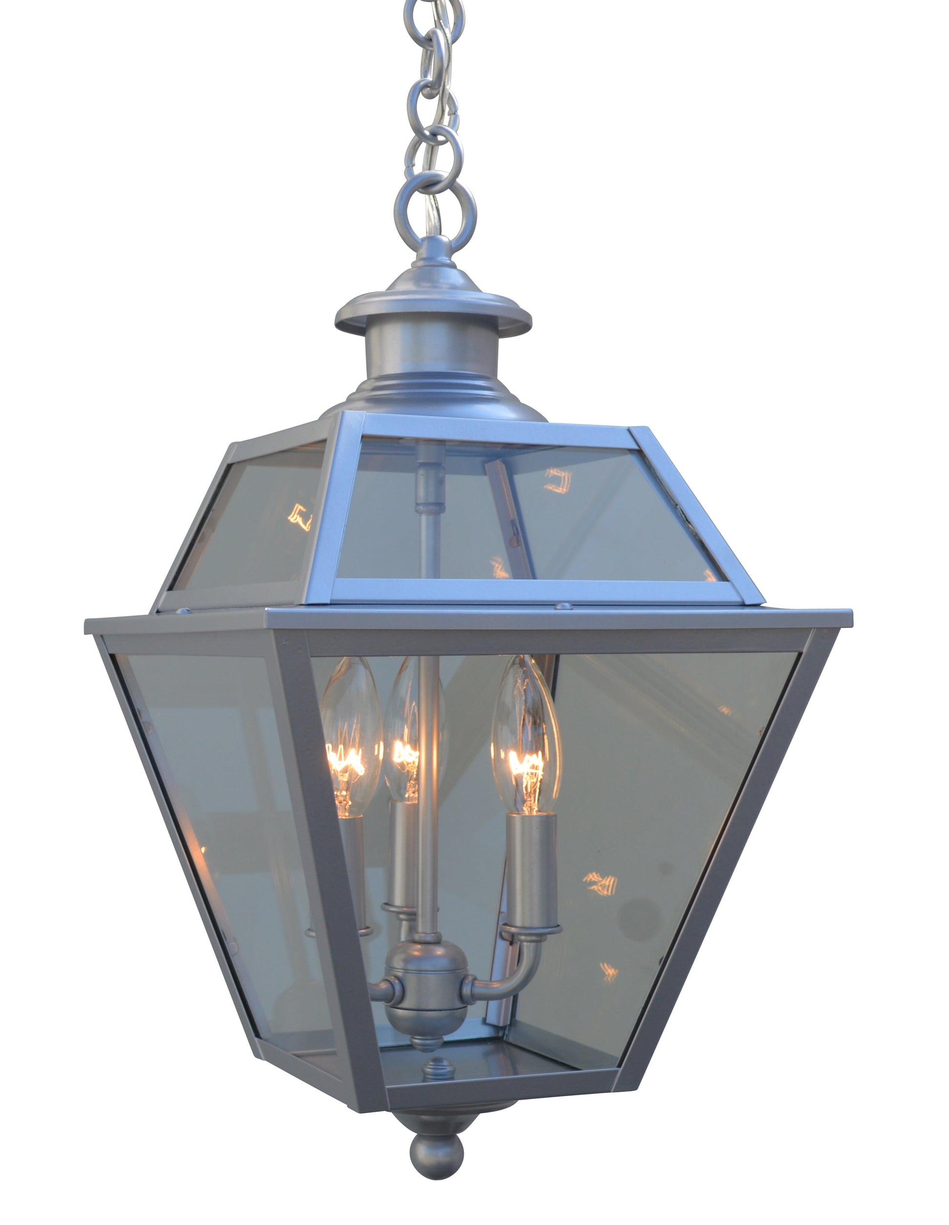 Arroyo Craftsman Inverness 10" Slate Glass Roof Pendant With Clear Glass