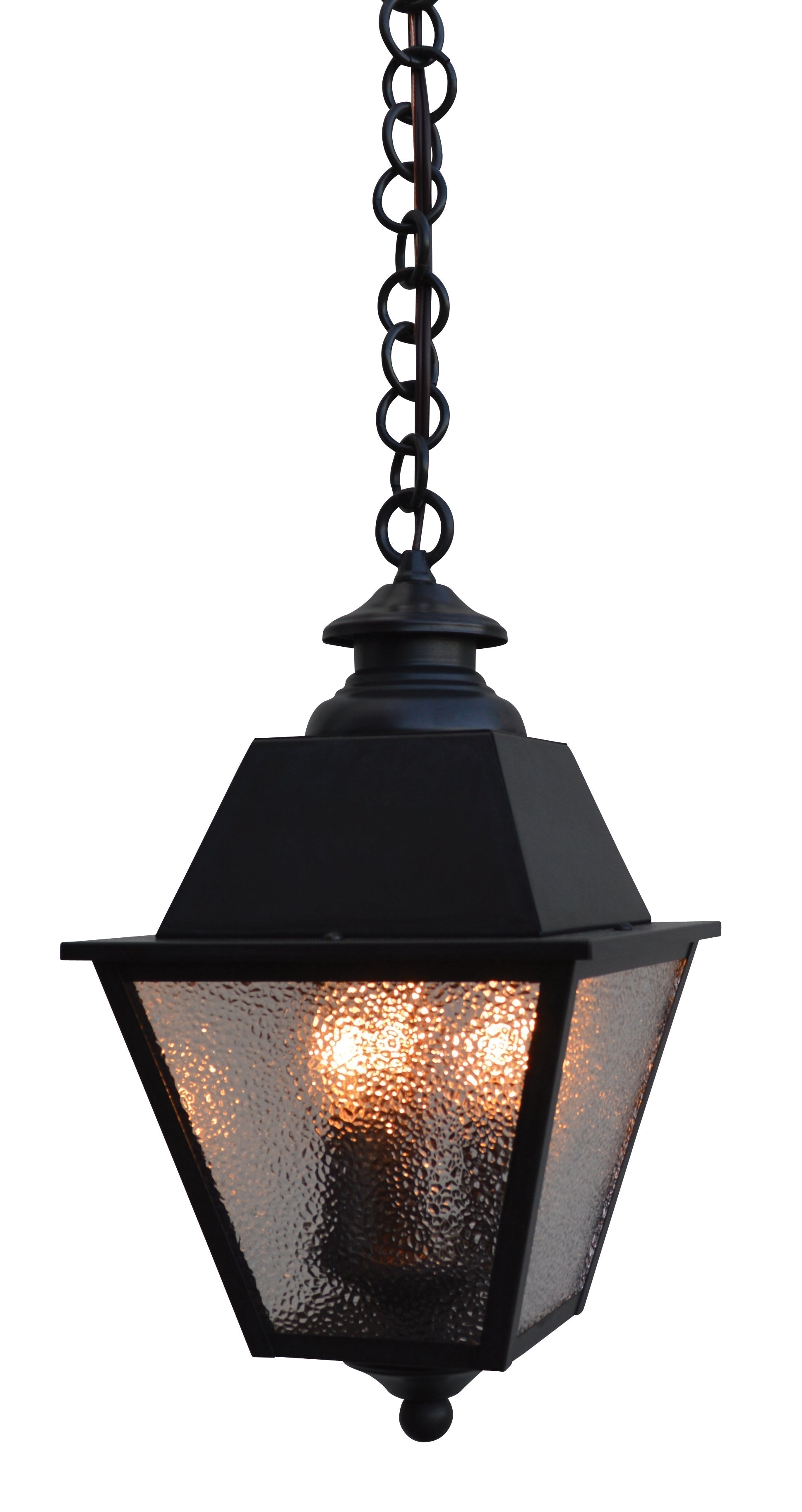 Arroyo Craftsman Inverness 8" Antique Brass Metal Roof Pendant With Rain Mist Glass