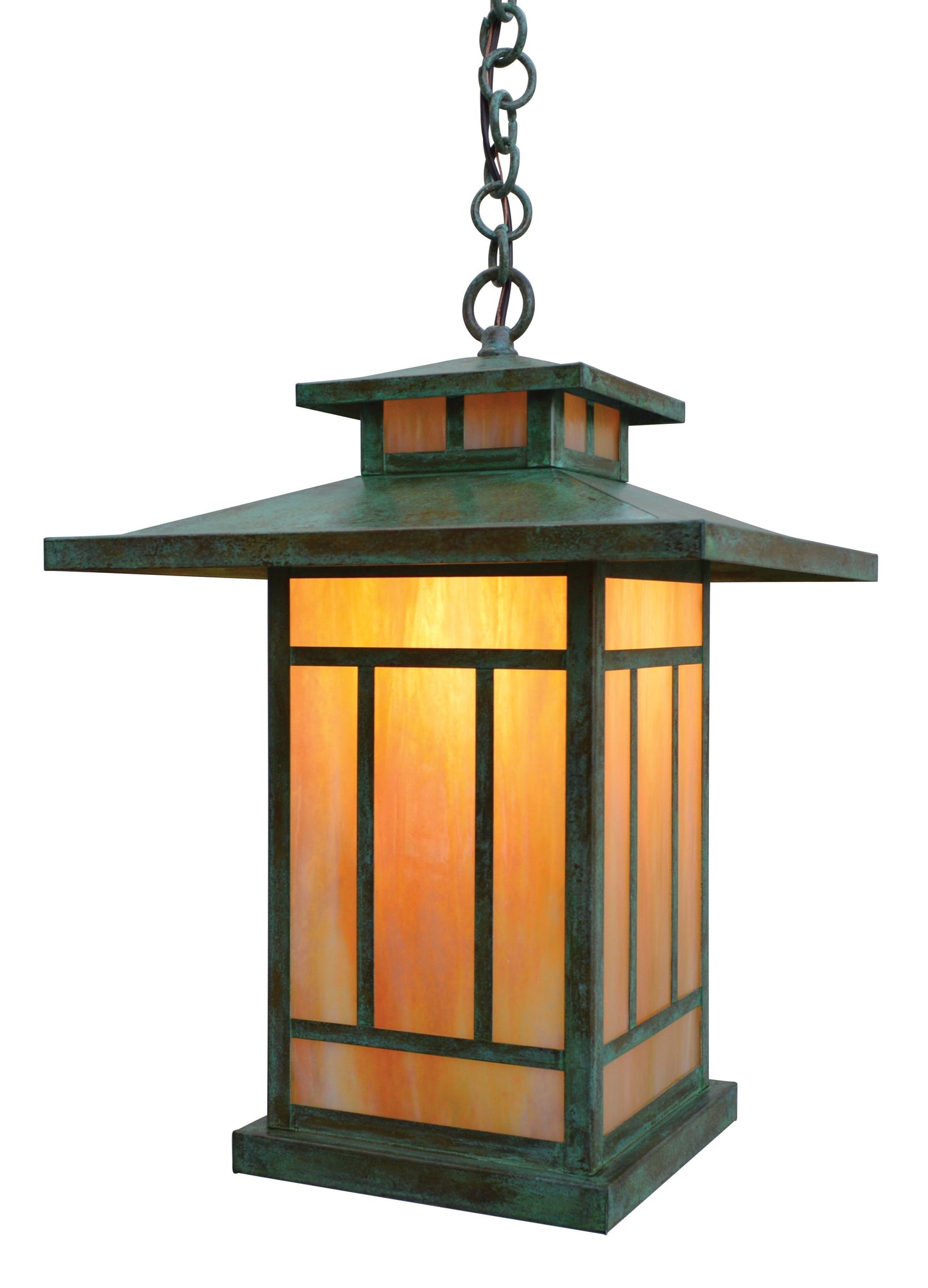 Arroyo Craftsman Kennebec 12" Rustic Brown Pendant With Off White Glass