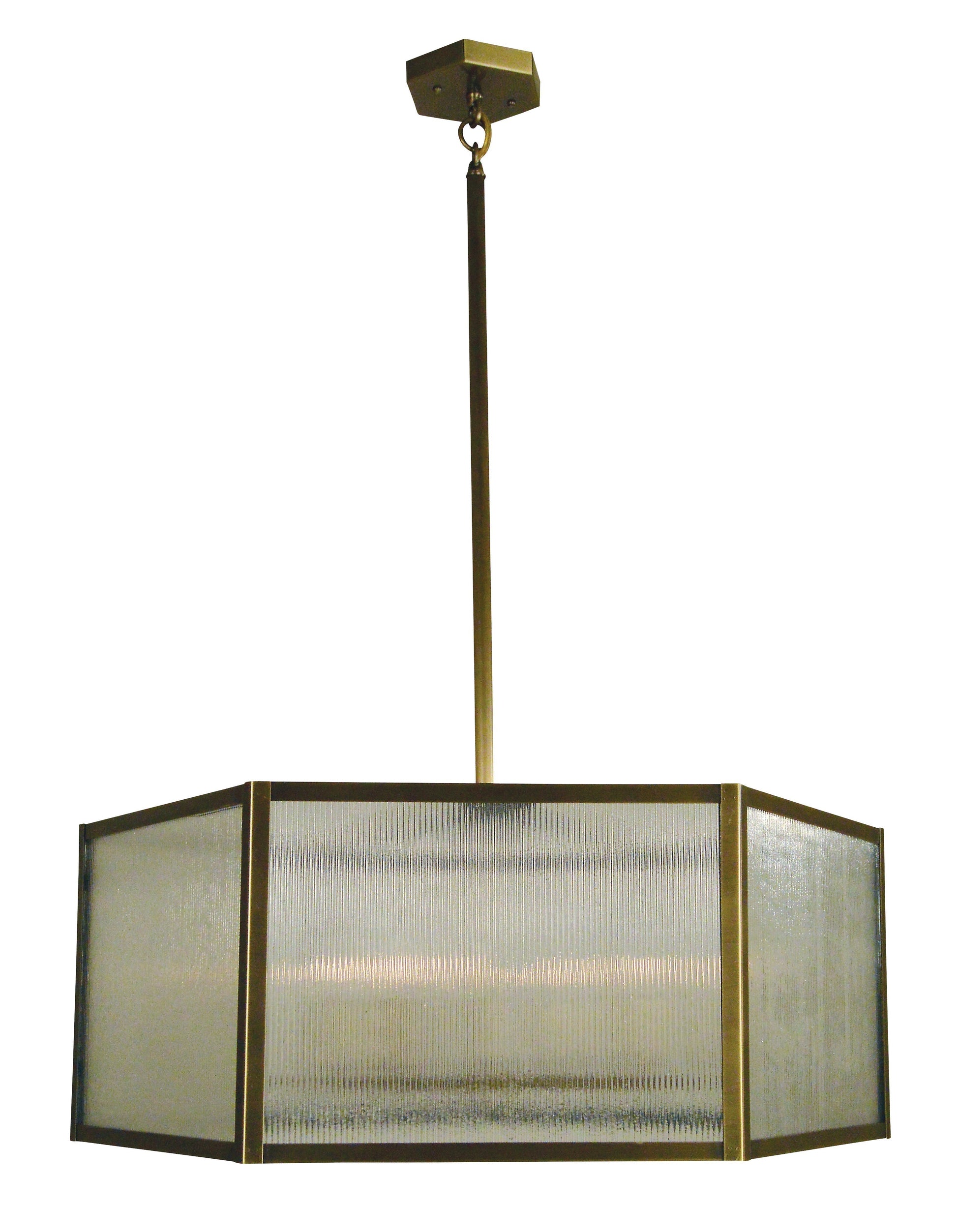 Arroyo Craftsman Lyon 26" Raw Copper Chandelier With Dew Drop Glass