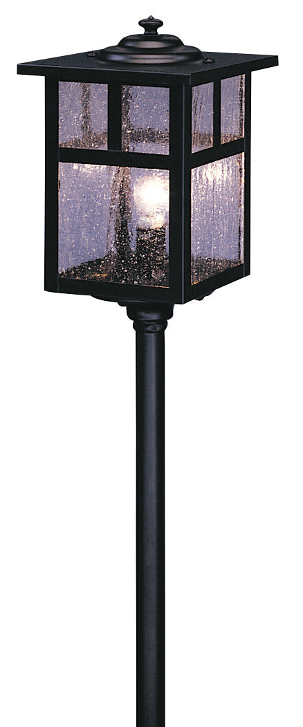 Arroyo Craftsman Mission 5" Pewter Stem Mount With Off White Glass