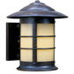 Arroyo Craftsman Newport 14" Satin Black Sconce With Gold White Iridescent Glass