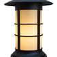 Arroyo Craftsman Newport 9" Rustic Brown Long Body Column Mount With Rain Mist Glass