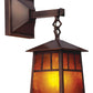Arroyo Craftsman Raymond 8" Bronze Wall Mount With Tan Glass