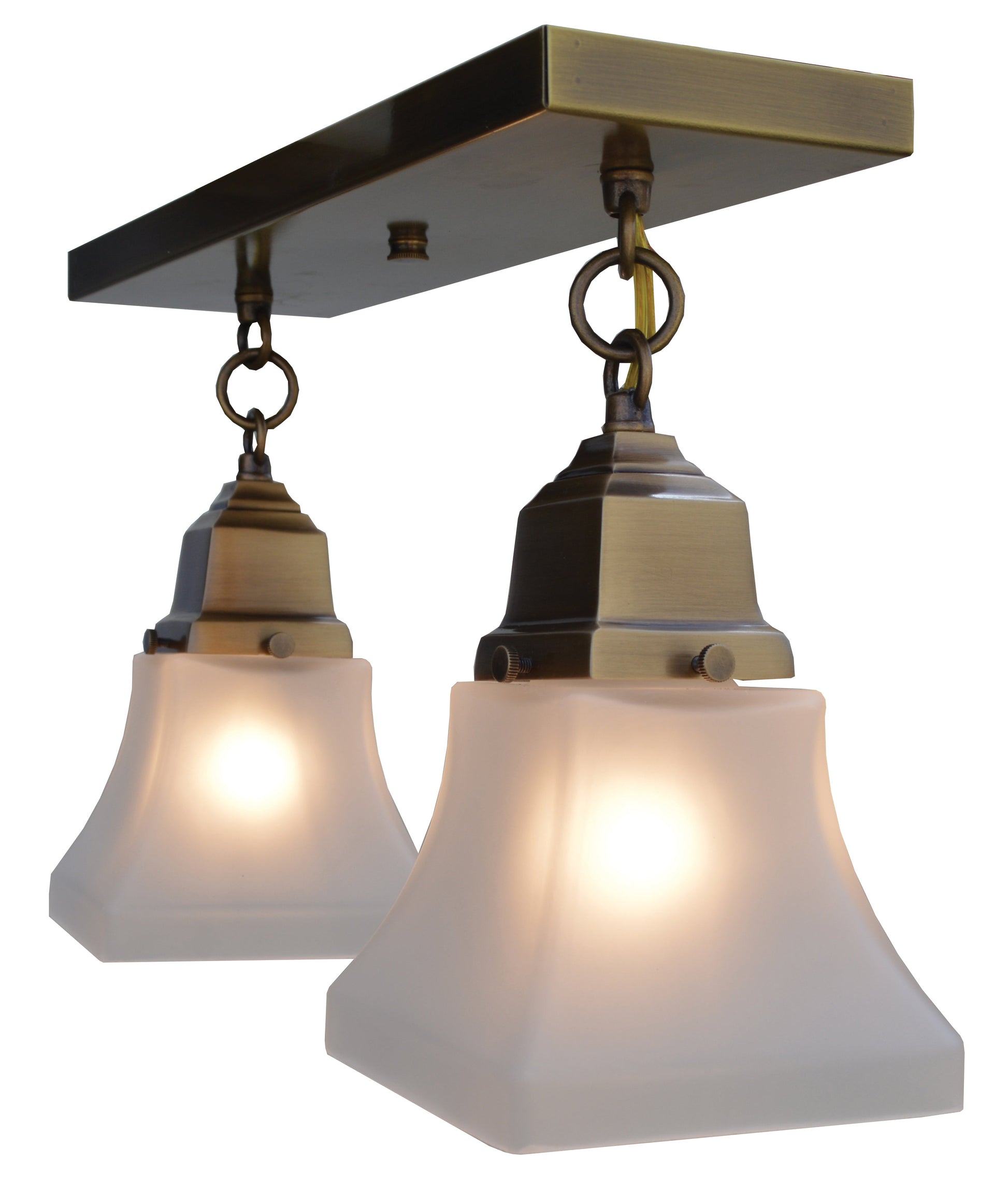 Arroyo Craftsman Ruskin Slate 2 Light Ceiling Mount