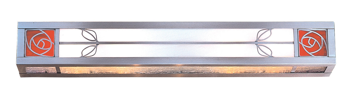 Arroyo Craftsman Saint Clair 30" Pewter Light Bar With Tan Glass