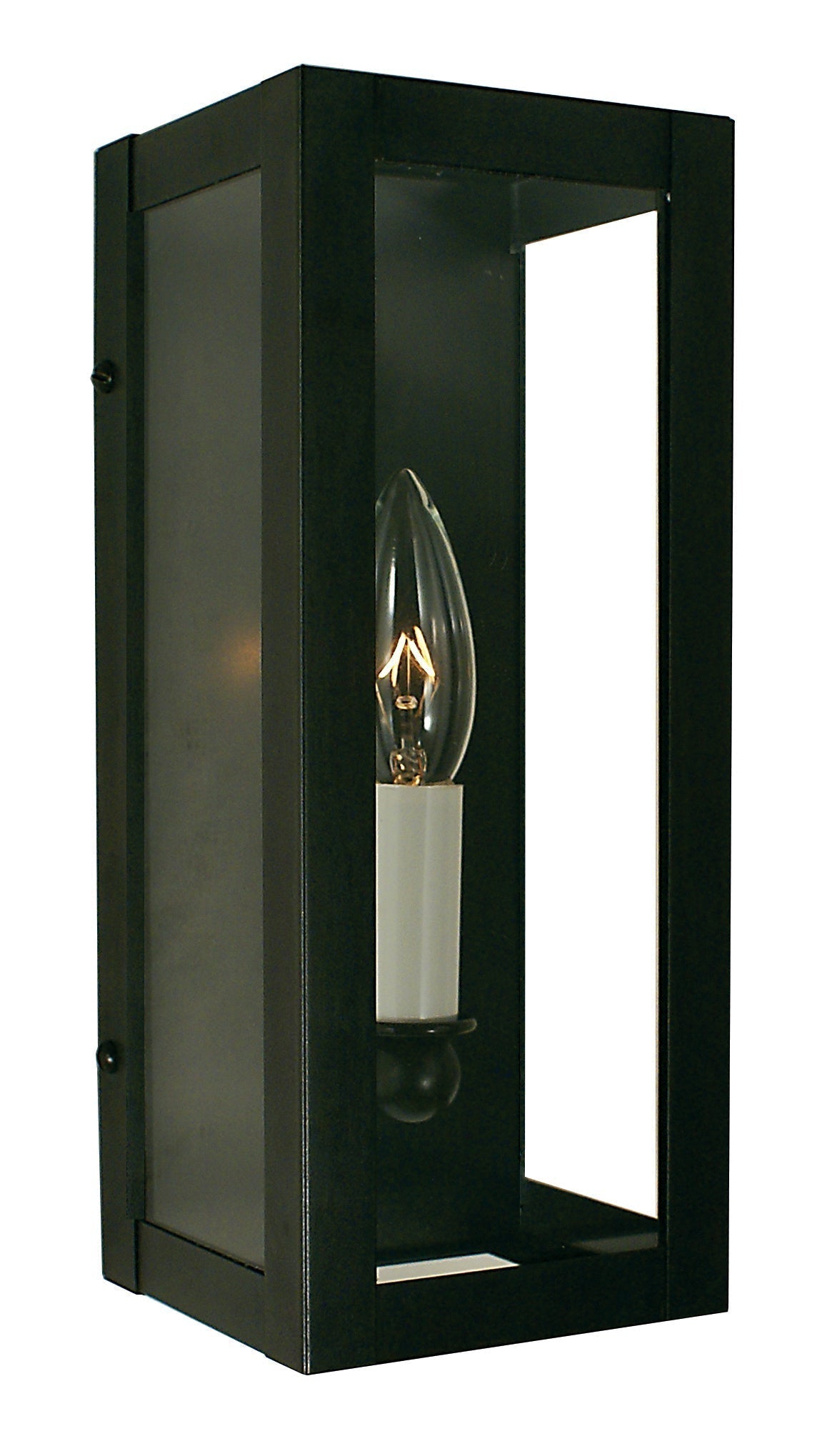 Arroyo Craftsman Vintage 4" Rustic Brown Sconce With Rain Mist Glass