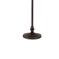 Benzara 150-Watt 6-Way Bronze Metal Floor Lamp With Fabric Tapered Shade