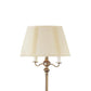 Benzara 150-Watt 6-Way Gold Metal Floor Lamp With Fabric Tapered Shade