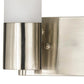 Benzara 2-Light Silver and White Cylindrical Wall Sconce With Switch, Set of 2