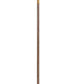 Benzara 3-Way Bronze Torchiere Metal Floor Lamp With Frosted Glass Shade and Stable Base