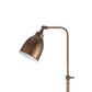 Benzara 62" Bronze Metal Round Floor Lamp With Adjustable Pole