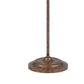 Benzara 62" Bronze Metal Round Floor Lamp With Adjustable Pole