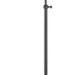 Benzara 62" Dark Bronze Metal Round Floor Lamp With Adjustable Pole