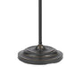 Benzara 62" Dark Bronze Metal Round Floor Lamp With Adjustable Pole