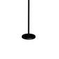 Benzara 70" 3-Way Black Metal Torchiere Floor Lamp With White Frosted Glass Shade