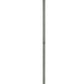 Benzara 70" 3-Way Silver Metal Round Torchiere Floor Lamp With White Frosted Glass Shade