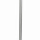 Benzara 70" 3-Way Silver Tubular Metal Body Torchiere Floor Lamp With White Frosted Glass Shade