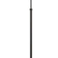 Benzara Black Adjustable Height Metal Floor Lamp With 10W Integrated LED and Swing Arm