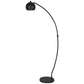 Benzara Black Metal Frame Floor Lamp With Adjustable Shade