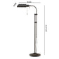 Benzara Black Metal Rectangular Floor Lamp With Adjustable Pole