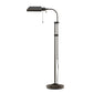 Benzara Black Metal Rectangular Floor Lamp With Adjustable Pole