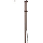 Benzara Bronze Metal Rectangular Floor Lamp With Adjustable Pole