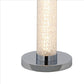 Benzara Clear Column Style Floor Lamp With Sandrock Acrylic Tube