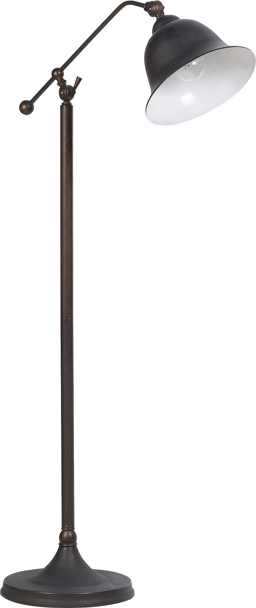 Benzara Dark Bronze Suave Floor Lamp