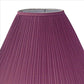 Benzara Pink Stalk Design Metal Floor Lamp With Fabric Pleated Shade