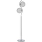 Benzara Silver Contemporary Floor Lamp With Metal and Acrylic Ball Shades