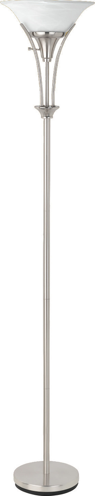 Benzara Silver Slenderly Gorgeous Floor Lamp