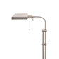 Benzara White Metal Rectangular Floor Lamp With Adjustable Pole