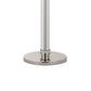 Benzara White Metal and Acrylic Tubular Body Floor Lamp With Fabric Drum Shade