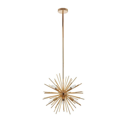 Bromi Design Kane 16" Gold Pendant Ceiling Light With Metal Shade
