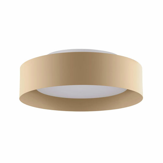 Bromi Design Lynch 16" Beige Flush Mount Ceiling Light With Glass Shade