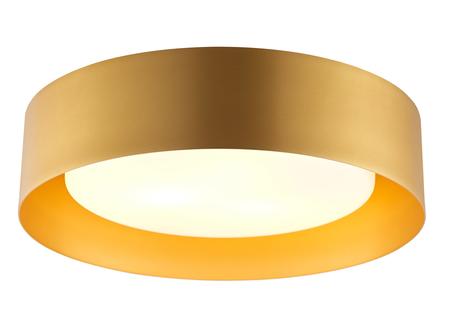 Bromi Design Lynch 16" Gold Flush Mount Ceiling Light With Glass Shade