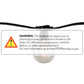 Bulbrite 10 Sockets Kit Black with 11W G16 Clear 120V E12 Lamps 14' String Light