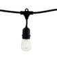 Bulbrite 10-Sockets Kit Black with LED 2W S14 Clear E26 Lamps 14' String Light