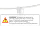 Bulbrite 15 Sockets Cord Set E12 White 25' String Light