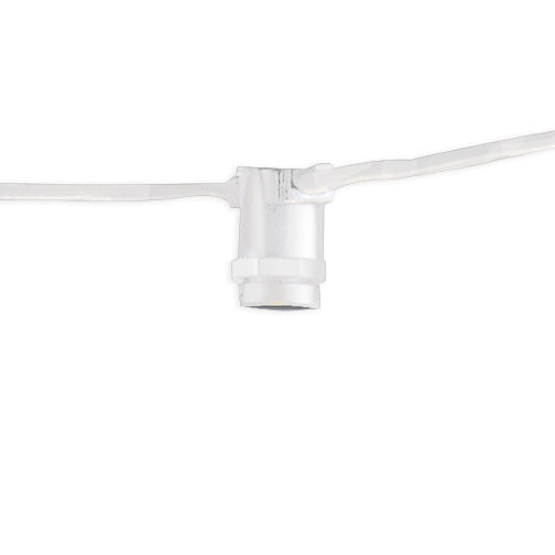 Bulbrite 15 Sockets Cord Set E12 White 25' String Light
