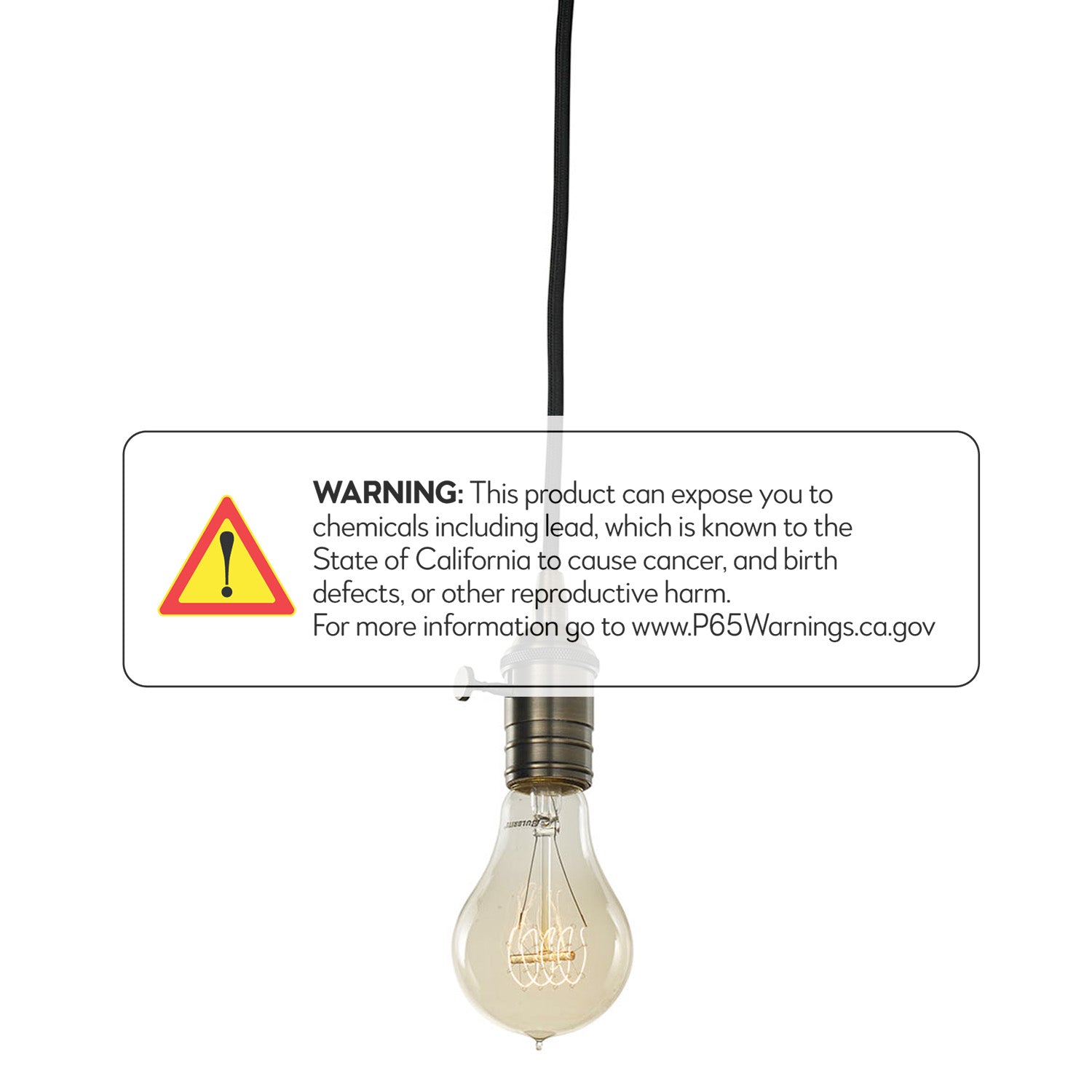 Bulbrite 25W A21 Nostalgic Loop E26 120V Vintage Warm Gold Pendant