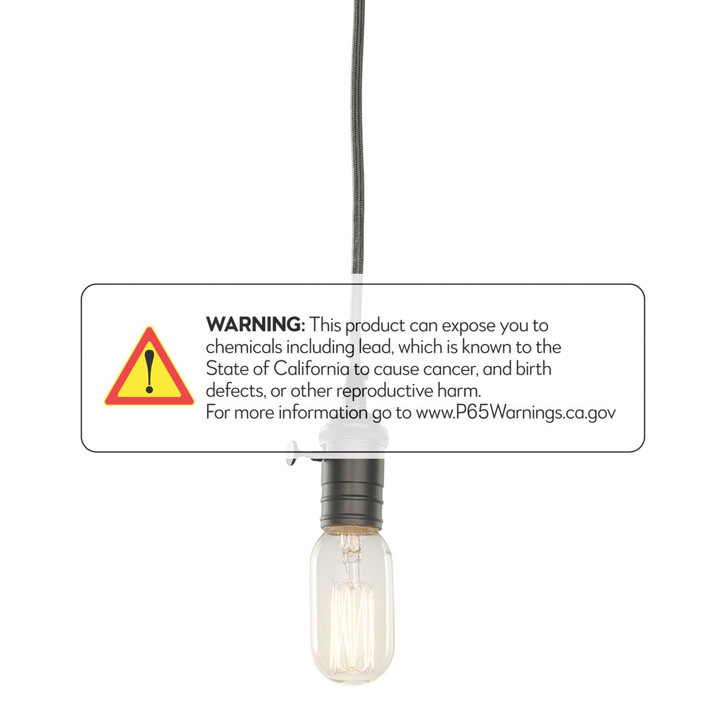 Bulbrite 40W T14 Nostalgic Thread E26 120V Vintage Gunmetal Pendant
