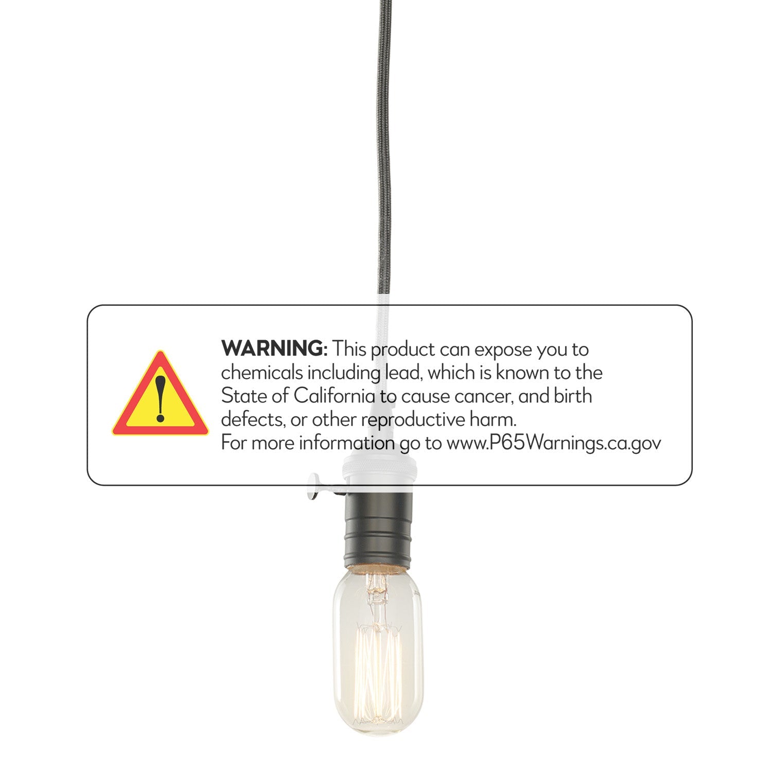 Bulbrite 40W T14 Nostalgic Thread E26 120V Vintage Gunmetal Pendant