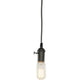 Bulbrite 40W T14 Nostalgic Thread E26 120V Vintage Gunmetal Pendant