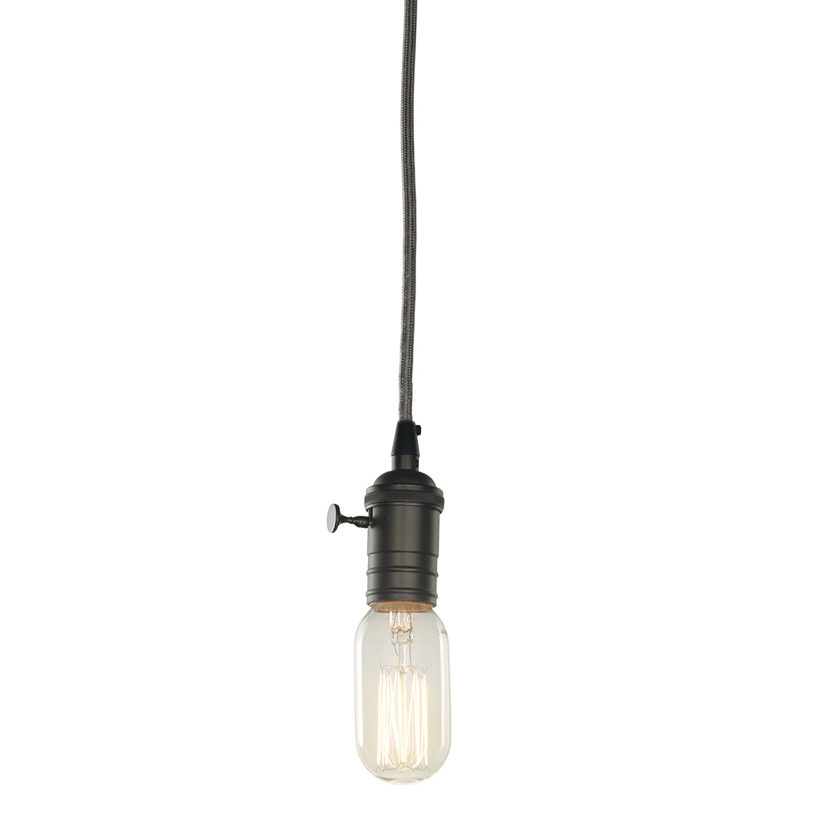 Bulbrite 40W T14 Nostalgic Thread E26 120V Vintage Gunmetal Pendant