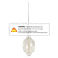 Bulbrite 4W LED BT Shaped Grand 2200K Filament with Natural White Marble Pendant