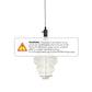 Bulbrite 4W LED Beehive Shaped Grand 2200K Filament with Vintage Gunmetal Pendant