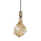 Bulbrite 4W LED Glacier Grand 20000 Filament with Contemporary Warm Gold Pendant