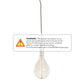 Bulbrite 4W LED Pear Shaped Grand 2200K Filament with Contemporary White Pendant